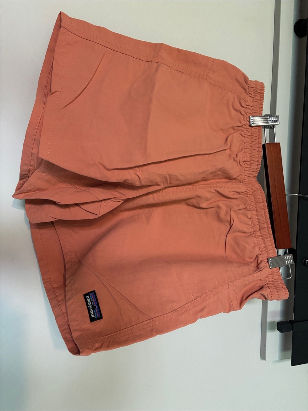 Patagonia Women's Coral Pink Elastic-Waist Athletic Shorts